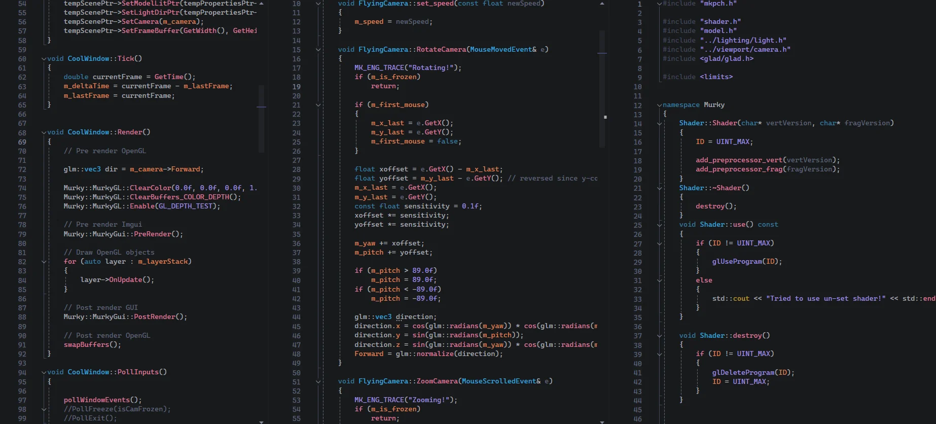 Murky engine codebase screenshot