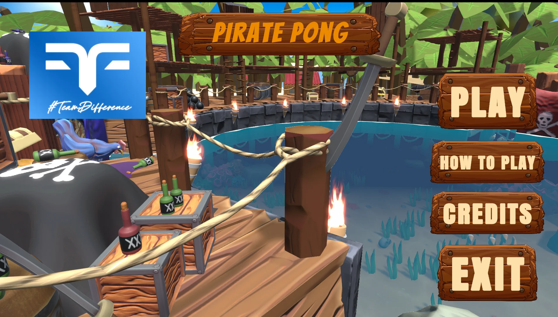 Pirate Pong Main Menu